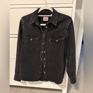 Levi's women’s Black Denim Shirt